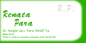 renata para business card